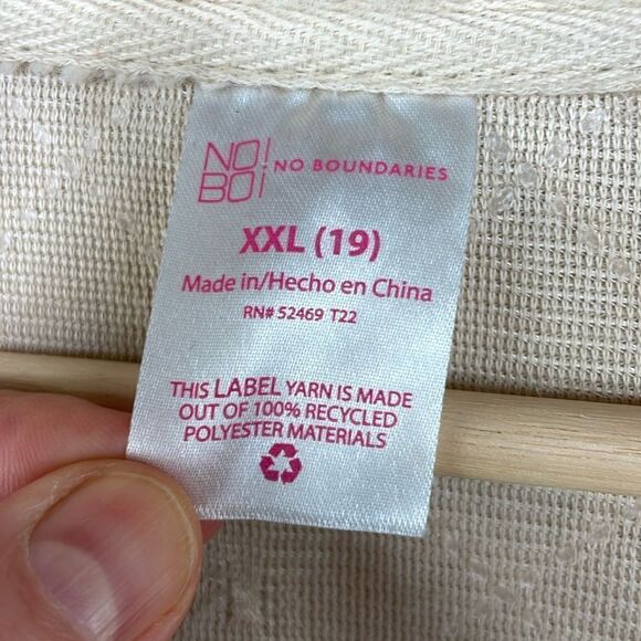 No Boundaries Faux Fur Pullover Sweatshirt Long Sleeve 1/2 zipper XXL - Picture 6 of 13